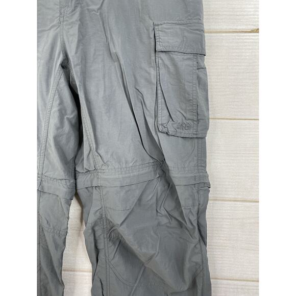 REI Co-op Convertible Pants Men's Size XL x 36L Gray Zip Off Leg Hiking Fishing - Picture 2 of 11